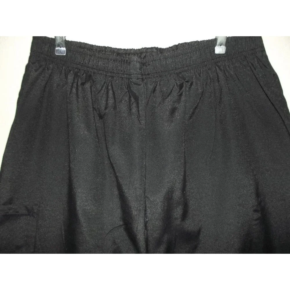 Beverly Hill Uniforms Mens XL Solid Black Cargo Scrub Pants
